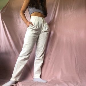Sold- Vintage linen high waisted pants